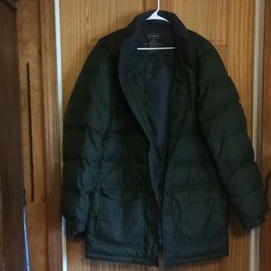 EUC L.L. Bean Dark Green Goose Down Jacket
